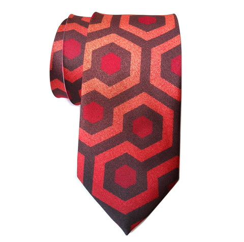 The Shining Inspired Necktie, Overlook Hotel Carpet Pattern