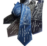 Packard Plant Engineering Blueprint Necktie, Detroit Ties, by Cyberoptix