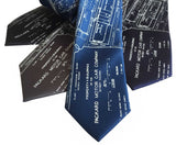 Packard Plant Vintage Blueprint Necktie, Detroit Automotive Tie, by Cyberoptix