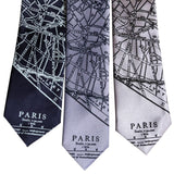 Paris Map Neckties, French Map Ties, by Cyberoptix
