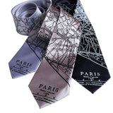 Paris Map Neckties, French Map Ties, by Cyberoptix
