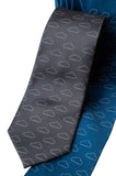 Partly Cloudy Necktie, Charcoal Cloud Pattern Tie, by Cyberoptix