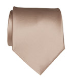 Peach solid color necktie, light pink tie by Cyberoptix Tie Lab