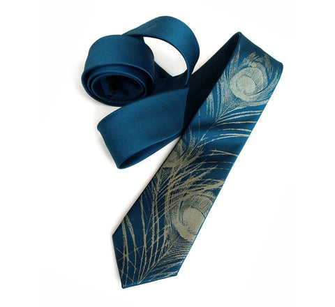 Peacock Feather Necktie