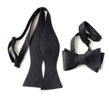Black Perforated Leather Bow Tie, by Cyberoptix
