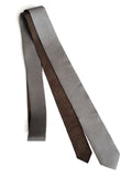 Skinny Grey Leather Necktie, by Cyberoptix.