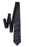 Black Periodic Table print necktie, chemistry tie, by Cyberoptix