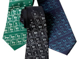 Periodic Table print neckties, chemistry ties, by Cyberoptix