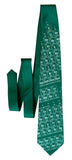Dark Green Periodic Table print necktie, chemistry tie, by Cyberoptix