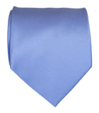 Periwinkle solid color necktie, lavender blue tie by Cyberoptix Tie Lab