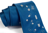 French blue chill pill necktie.