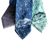 Pisces Neckties. Two Fishes Zodiac Constellation Print Ties, by Cyberoptix