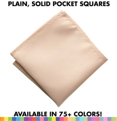 Solid Color Pocket Squares. 75+ Colors! Plain, No Print