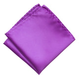 Plum Violet Pocket Square. Solid Color Satin Finish, No Print, by Cyberoptix