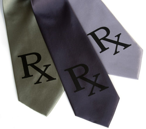Prescription Rx Silk Necktie