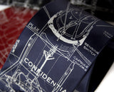 Project Mercury Rocket Blueprint Neckties, by Cyberoptix