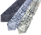 Project Mercury Neckties, NASA space program silkscreen tie, by Cyberoptix