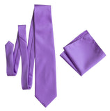 Purple solid color necktie for weddings, by Cyberoptix Tie Lab