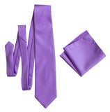 Purple solid color necktie for weddings, by Cyberoptix Tie Lab