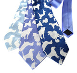 White ink on sky, blue aster, french blue silk.