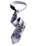 Quartz Crystal Necktie, narrow width. By Cyberoptix