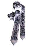 Quartz Crystal Neckties, narrow and skinny width. By Cyberoptix