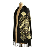 Queen of Spades Lightweight Winter Scarf, Accessories for Women, by Cyberoptix