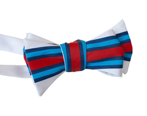 Racing Stripes Bow Tie: Shaken & Stirred Print Tie