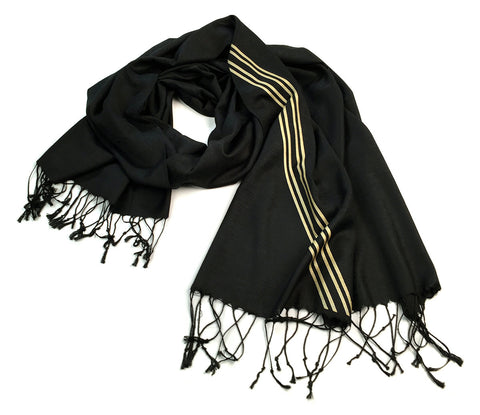 Racing Stripes: Special Formula Linen-Weave Pashmina