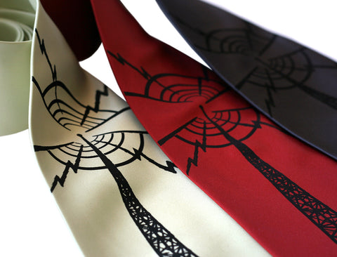 Radio Tower Silk Necktie