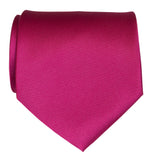 Raspberry solid color necktie, red purple tie by Cyberoptix Tie Lab