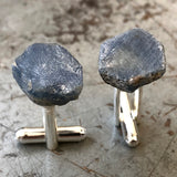 Raw Sapphire Crystal Cufflinks