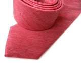red linen + silk blend woven necktie.