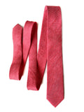 red linen + silk blend woven necktie.