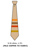 light brown resistor code tie, by cyberoptix