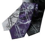 Zodiac Print Neckties, Gifts for Astrology Lovers, by Cyberoptix