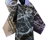 Sagittarius Neckties, Zodiac Constellation Print Ties, by Cyberoptix