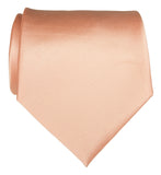 Salmon Pink solid color necktie, by Cyberoptix Tie Lab