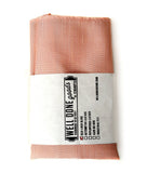 Salmon linen pocket square
