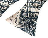 San Francisco Bay Map Print Bow Tie, Accessories for Men, by Cyberoptix