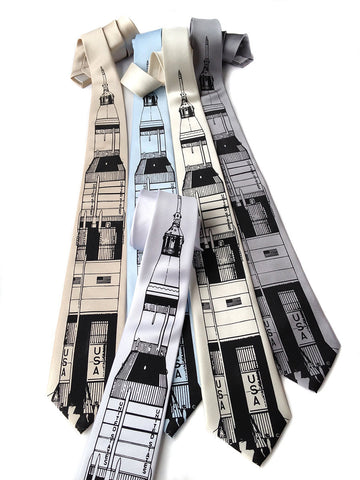Saturn V Rocket Necktie, NASA Tie