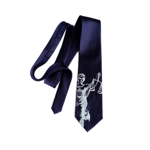 Scales of Justice Silk Necktie