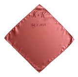 Initials Pocket Square. Personalized Custom Monogram