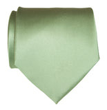 Seafoam Green solid color necktie, light green tie by Cyberoptix Tie Lab