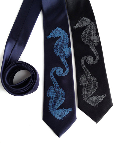 Seahorse Microfiber Necktie