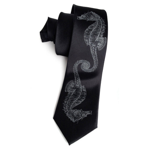 Seahorse Silk Necktie