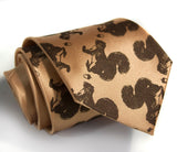 Chocolate ink on pale gold microfiber.