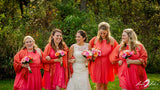 Wedding Custom Color Scarves, Linen-Weave Pashminas