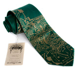 Green circuit board necktie.