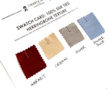 order swatches for custom silk herringbone neckties